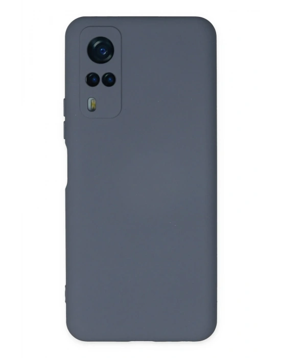 Newface Vivo Y53S Kılıf Nano içi Kadife Silikon - Gri