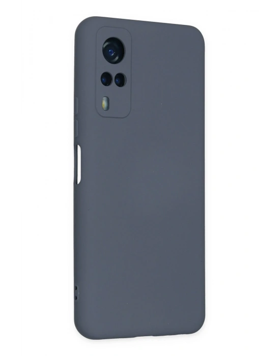 Newface Vivo Y53S Kılıf Nano içi Kadife Silikon - Gri