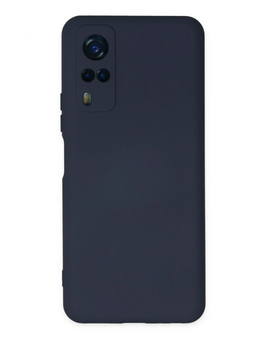 Newface Vivo Y53S Kılıf Nano içi Kadife Silikon - Lacivert