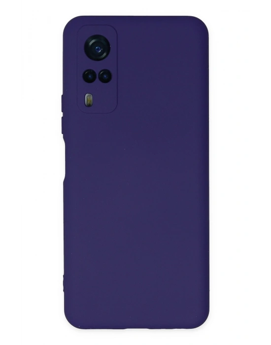 Newface Vivo Y53S Kılıf Nano içi Kadife Silikon - Mor