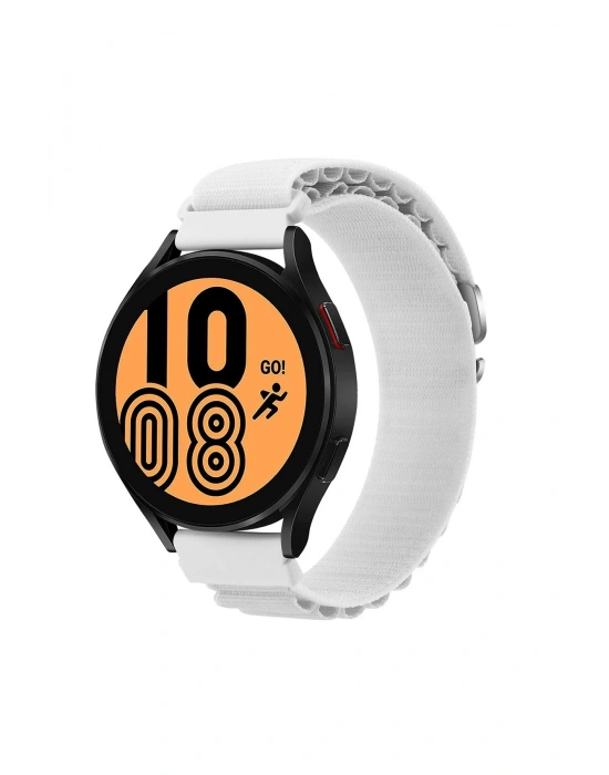 Newface Watch 20mm KR410 Kumaş Kordon - Beyaz