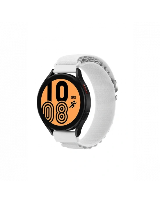 Newface Watch 20mm KR410 Kumaş Kordon - Beyaz