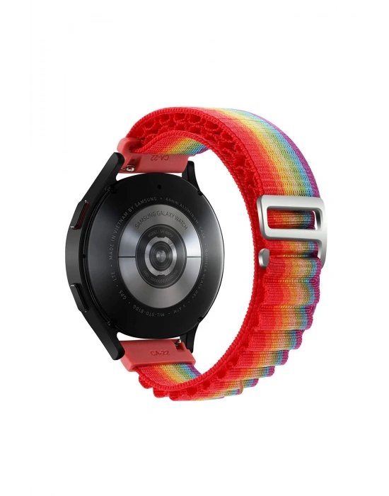 Newface Watch 20mm KR410 Kumaş Kordon - Gökkuşağı 1