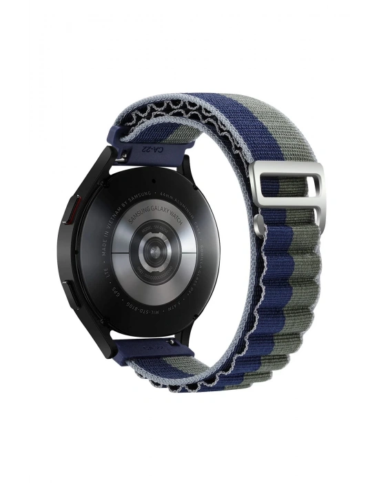 Newface Watch 20mm KR410 Kumaş Kordon - Lacivert-Yeşil