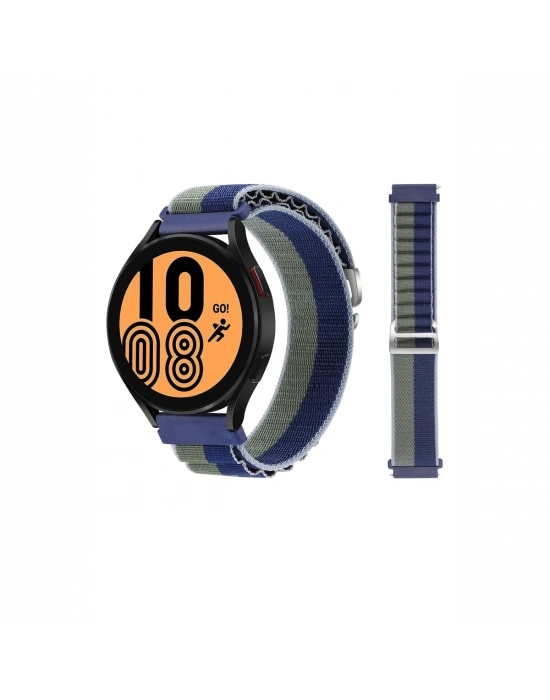 Newface Watch 20mm KR410 Kumaş Kordon - Lacivert-Yeşil