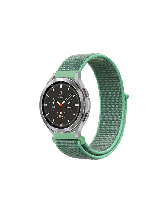 Newface Watch 22mm Hasırlı Cırtcırtlı Kordon - Turkuaz1