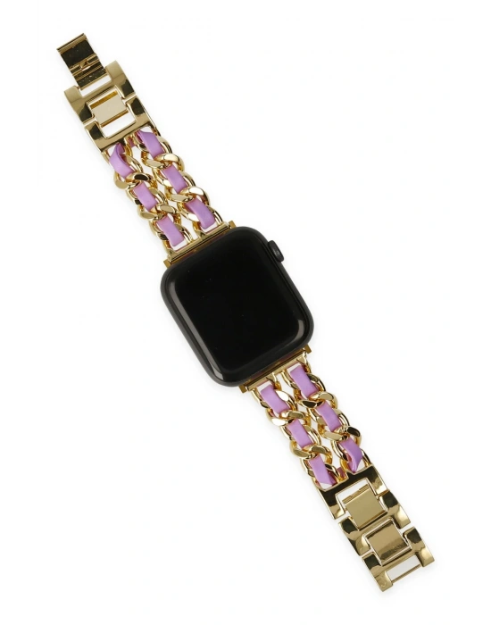 Newface Watch 22mm KR405 Metal Bakla Kordon - Lila