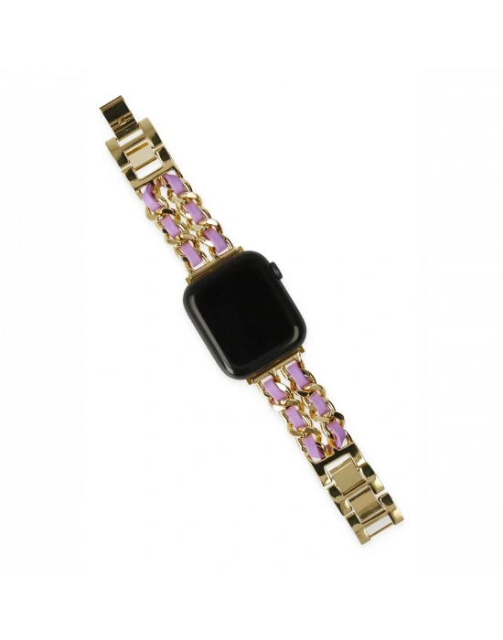 Newface Watch 22mm KR405 Metal Bakla Kordon - Lila