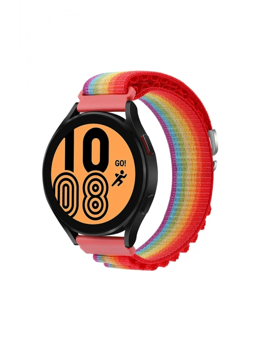 Newface Watch 22mm KR410 Kumaş Kordon - Gökkuşağı 1