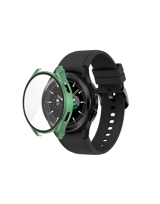 Newface Watch 5 44mm Wall Camlı Kasa Ekran Koruyucu - Koyu Yeşil