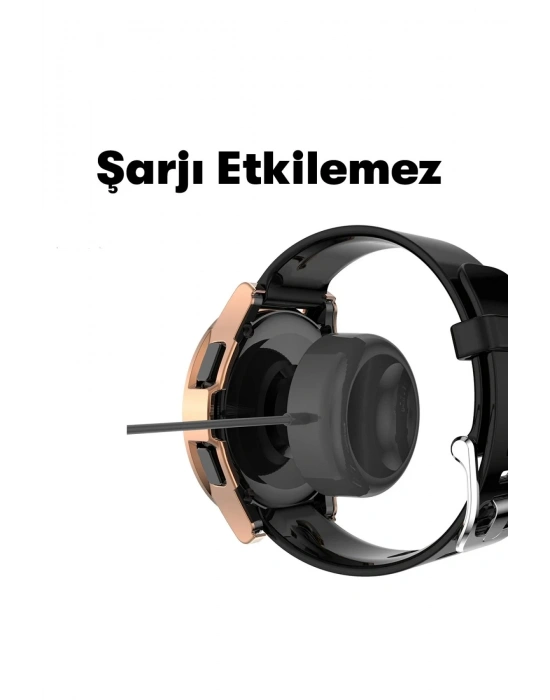 Newface Watch 5 Pro 45mm Wall Camlı Kasa Ekran Koruyucu - Uzay Grisi
