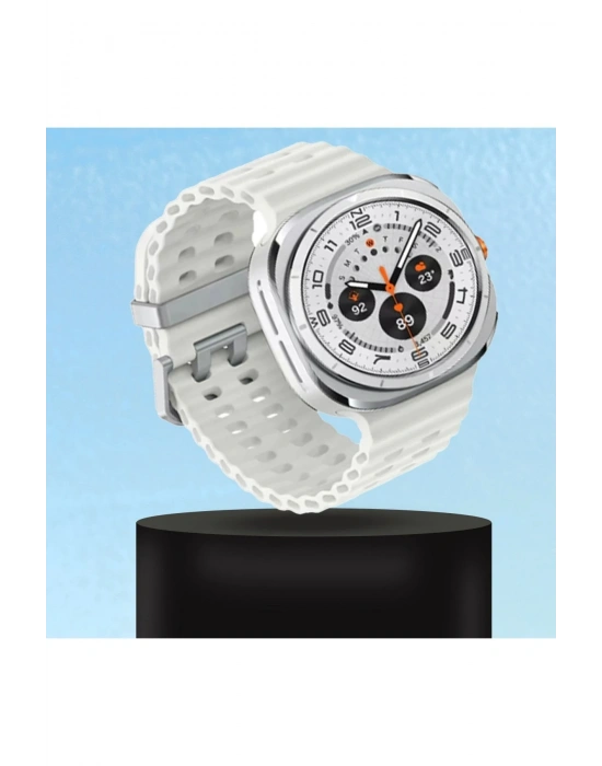 Newface Watch 7 Ultra KR417 Rug Silikon Kordon - Koyu Gri