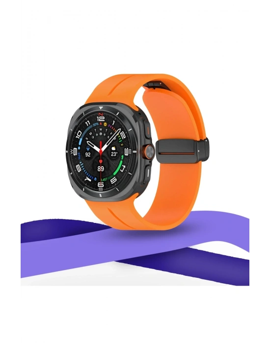 Newface Watch 7 Ultra KR418 Tender Silikon Kordon - Turuncu