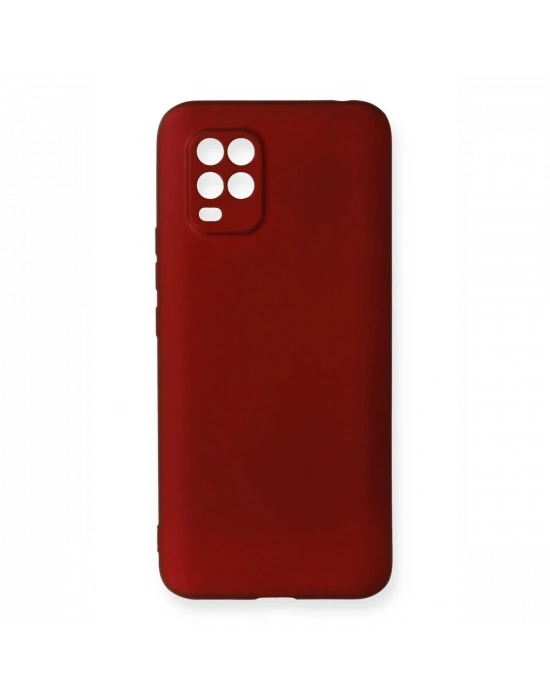 Newface Xiaomi Mi 10 Lite Kılıf First Silikon - Bordo