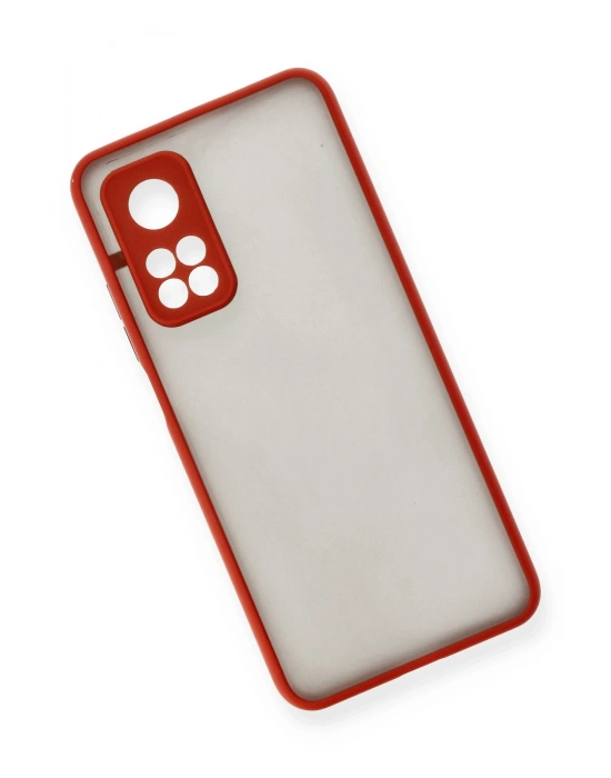 Newface Xiaomi Mi 10T Kılıf Montreal Silikon Kapak - Kırmızı