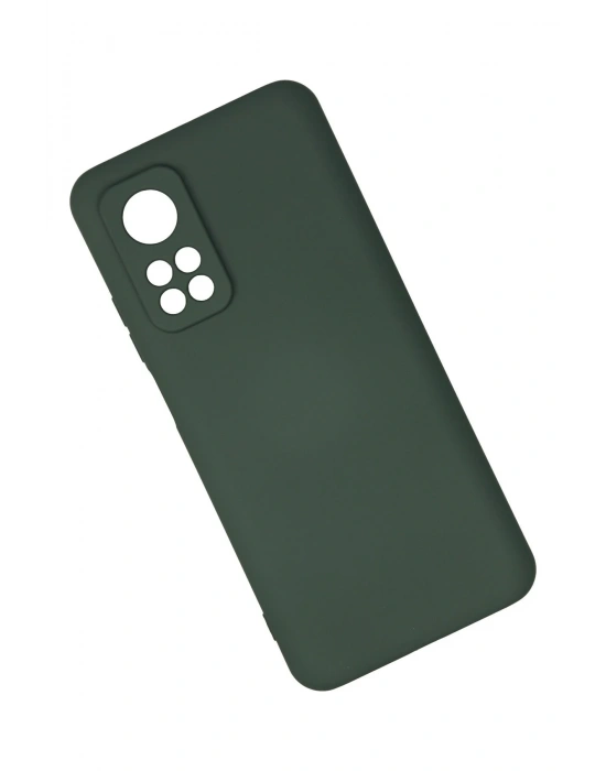 Newface Xiaomi Mi 10T Kılıf Nano içi Kadife Silikon - Koyu Yeşil