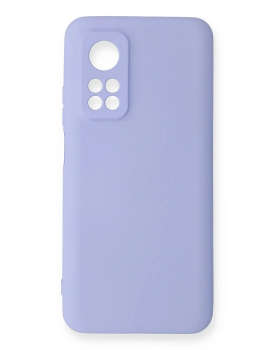 Newface Xiaomi Mi 10T Kılıf Nano içi Kadife Silikon - Lila