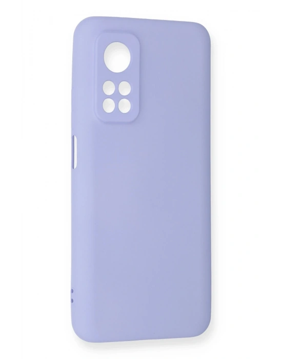 Newface Xiaomi Mi 10T Kılıf Nano içi Kadife Silikon - Lila