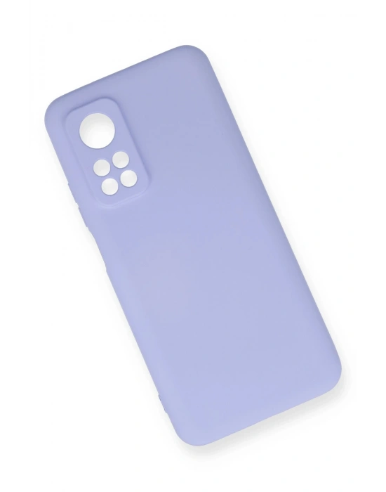 Newface Xiaomi Mi 10T Kılıf Nano içi Kadife Silikon - Lila