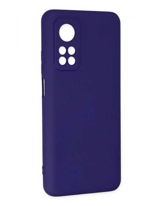 Newface Xiaomi Mi 10T Kılıf Nano içi Kadife Silikon - Mor