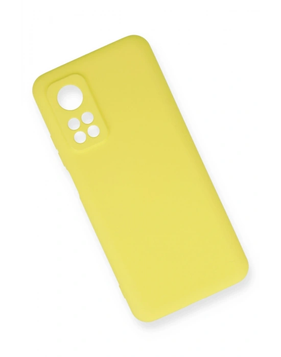 Newface Xiaomi Mi 10T Kılıf Nano içi Kadife Silikon - Sarı