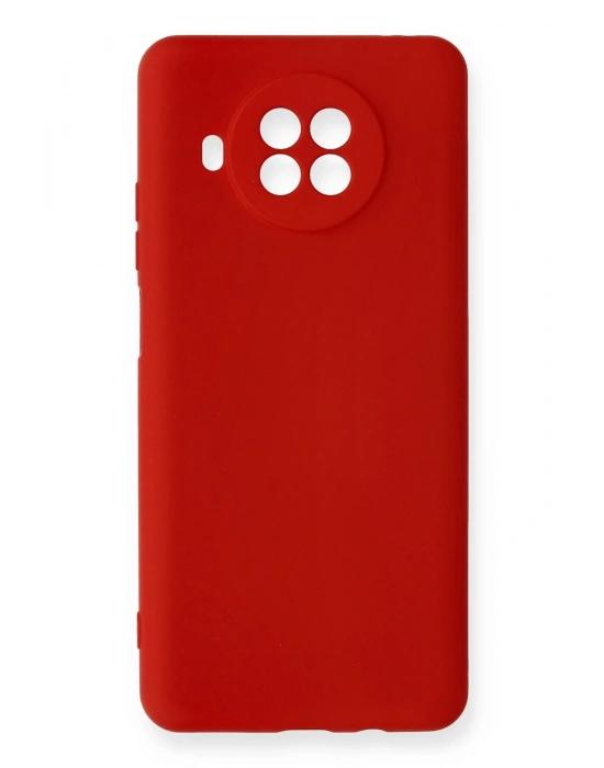 Newface Xiaomi Mi 10T Lite Kılıf Nano içi Kadife Silikon - Kırmızı