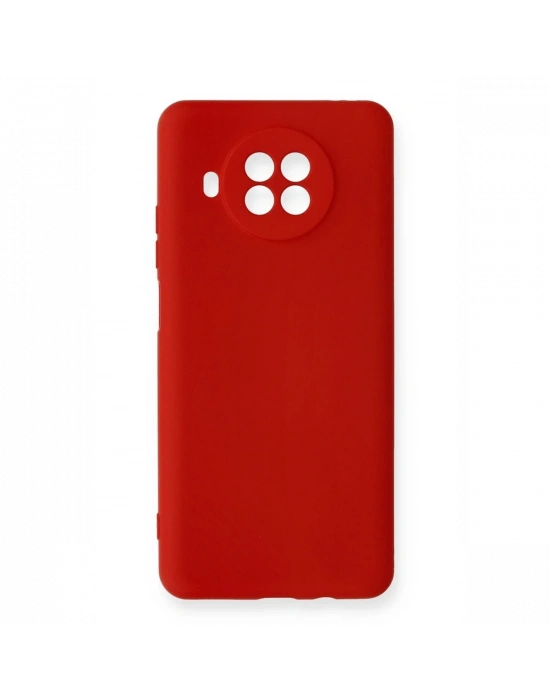 Newface Xiaomi Mi 10T Lite Kılıf Nano içi Kadife Silikon - Kırmızı