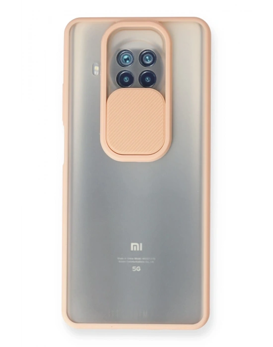 Newface Xiaomi Mi 10T Lite Kılıf Palm Buzlu Kamera Sürgülü Silikon - Pembe