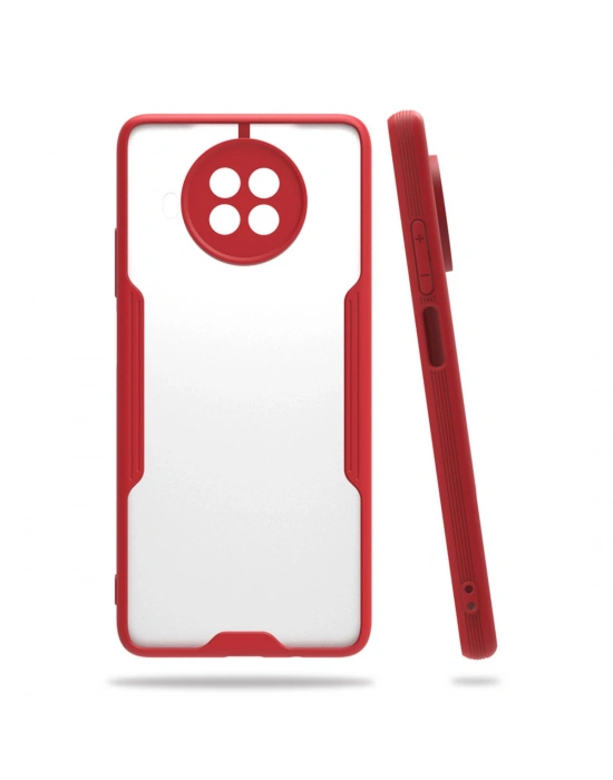 Newface Xiaomi Mi 10T Lite Kılıf Platin Silikon - Kırmızı