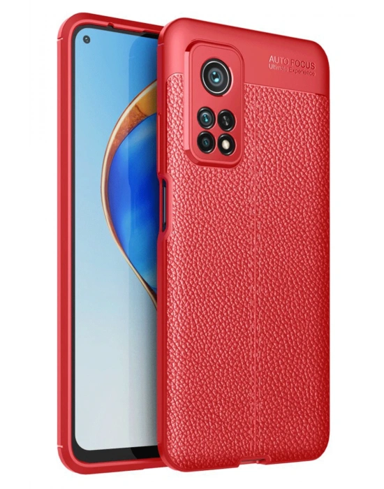 Newface Xiaomi Mi 10T Pro Kılıf Auto Focus Kapak - Kırmızı