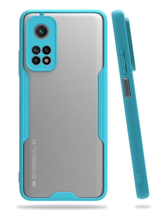 Newface Xiaomi Mi 10T Pro Kılıf Platin Silikon - Mavi