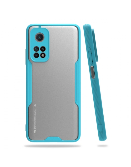 Newface Xiaomi Mi 10T Pro Kılıf Platin Silikon - Mavi