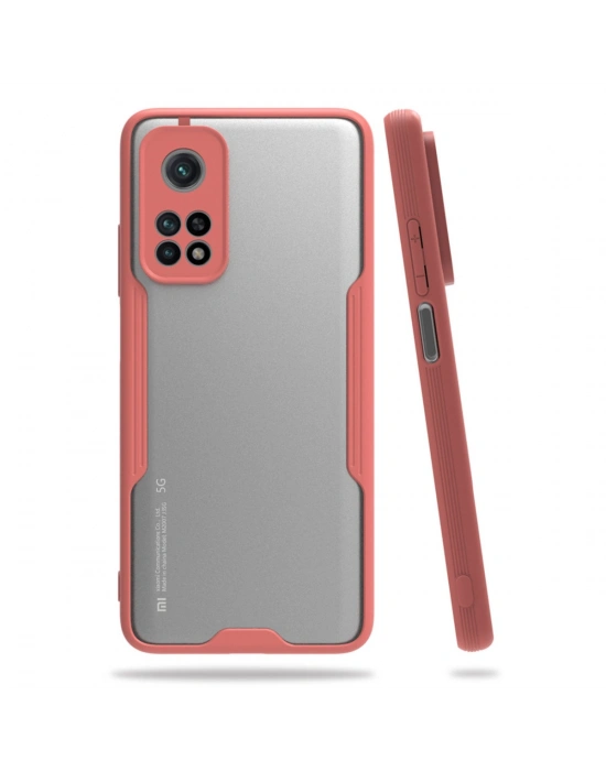 Newface Xiaomi Mi 10T Pro Kılıf Platin Silikon - Pembe