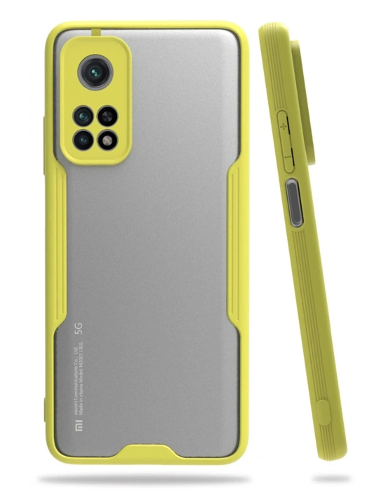 Newface Xiaomi Mi 10T Pro Kılıf Platin Silikon - Sarı