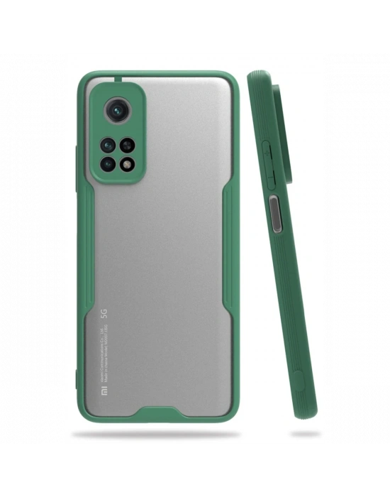 Newface Xiaomi Mi 10T Pro Kılıf Platin Silikon - Yeşil