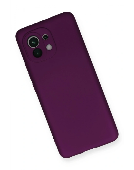Newface Xiaomi Mi 11 Kılıf First Silikon - Mürdüm