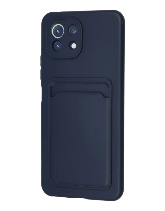 Newface Xiaomi Mi 11 Kılıf Kelvin Kartvizitli Silikon - Lacivert