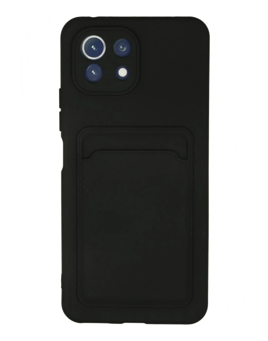 Newface Xiaomi Mi 11 Kılıf Kelvin Kartvizitli Silikon - Siyah
