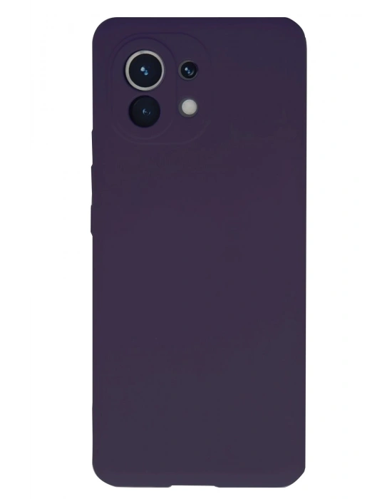 Newface Xiaomi Mi 11 Kılıf Nano içi Kadife Silikon - Mor