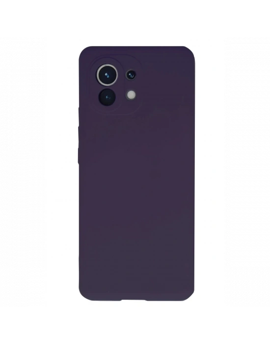 Newface Xiaomi Mi 11 Kılıf Nano içi Kadife Silikon - Mor