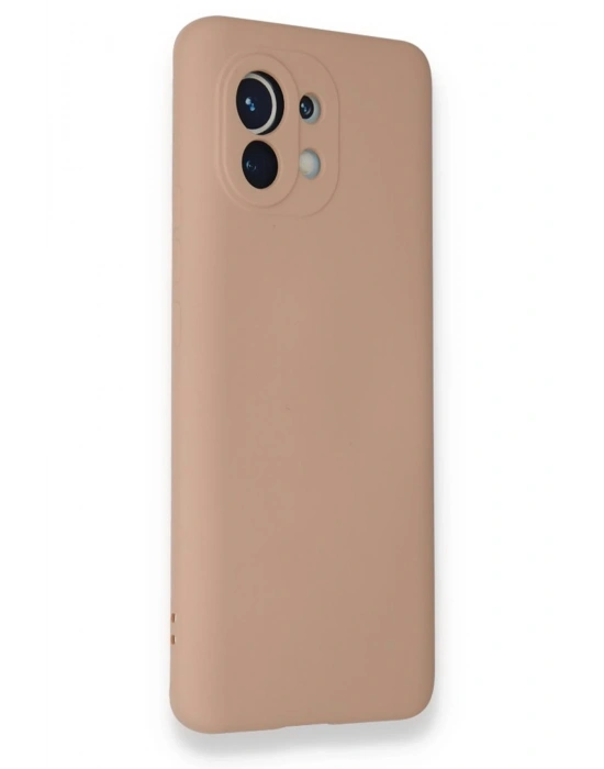 Newface Xiaomi Mi 11 Kılıf Nano içi Kadife Silikon - Pudra
