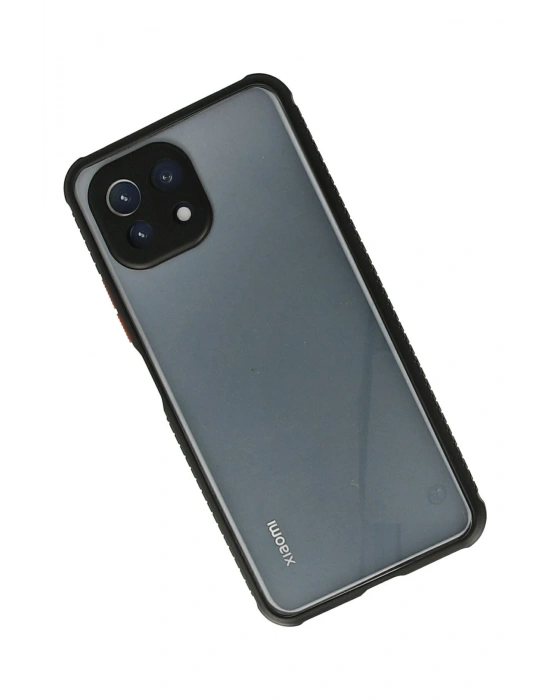Newface Xiaomi Mİ 11 Lite Kılıf Miami Şeffaf Silikon - Siyah