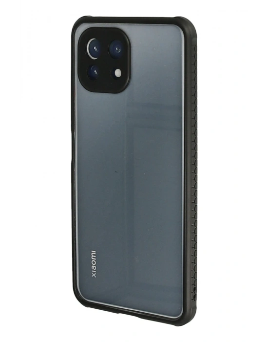 Newface Xiaomi Mİ 11 Lite Kılıf Miami Şeffaf Silikon - Siyah