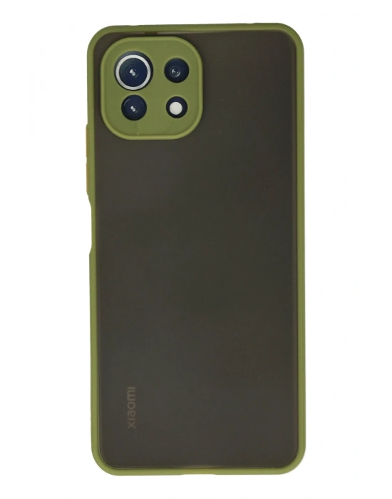Newface Xiaomi Mİ 11 Lite Kılıf Montreal Silikon Kapak - Açık Yeşil