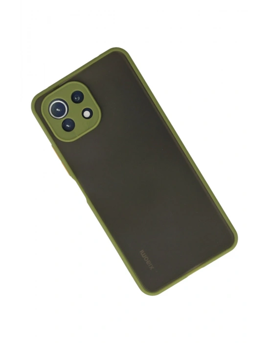 Newface Xiaomi Mİ 11 Lite Kılıf Montreal Silikon Kapak - Açık Yeşil