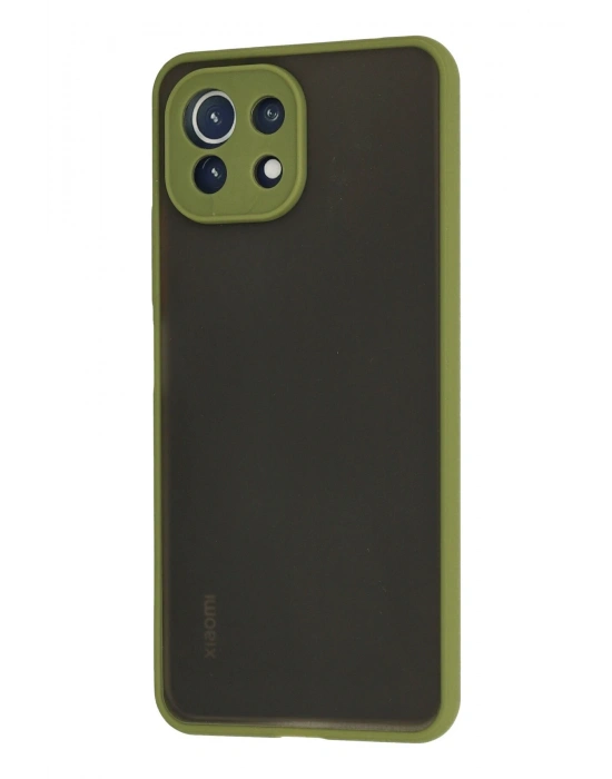 Newface Xiaomi Mİ 11 Lite Kılıf Montreal Silikon Kapak - Açık Yeşil