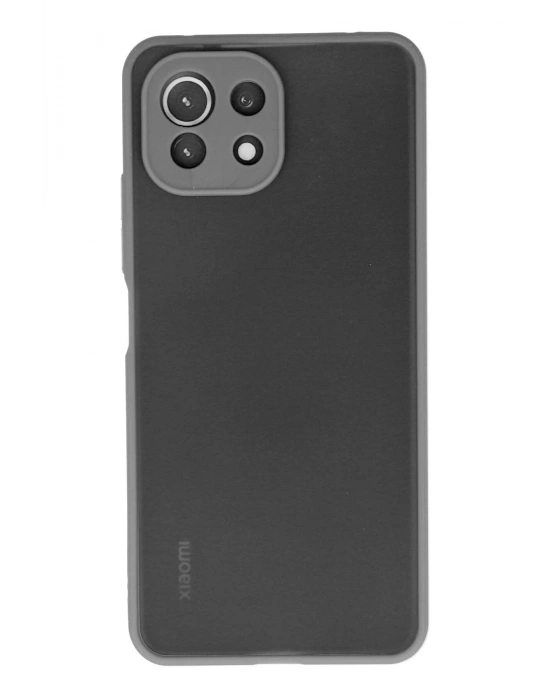 Newface Xiaomi Mİ 11 Lite Kılıf Montreal Silikon Kapak - Gri