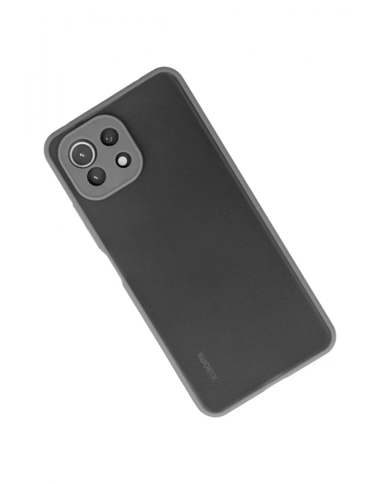 Newface Xiaomi Mİ 11 Lite Kılıf Montreal Silikon Kapak - Gri