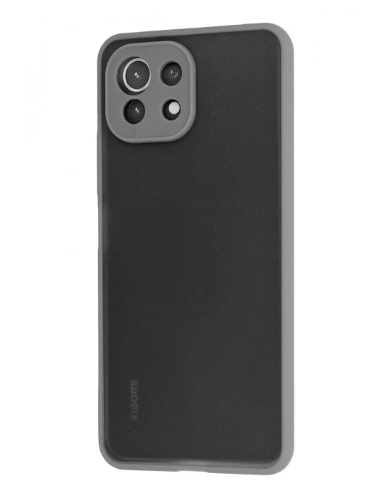 Newface Xiaomi Mİ 11 Lite Kılıf Montreal Silikon Kapak - Gri