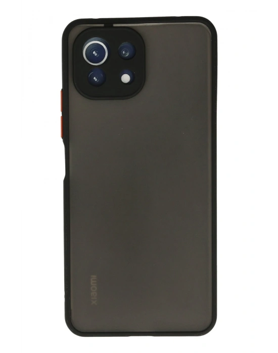 Newface Xiaomi Mİ 11 Lite Kılıf Montreal Silikon Kapak - Siyah